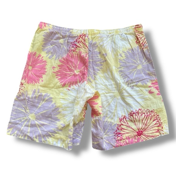 Old Navy Intimates Yellow Floral Shorts Women's Size Small Y2K Loungewear Spring - Picture 3 of 16